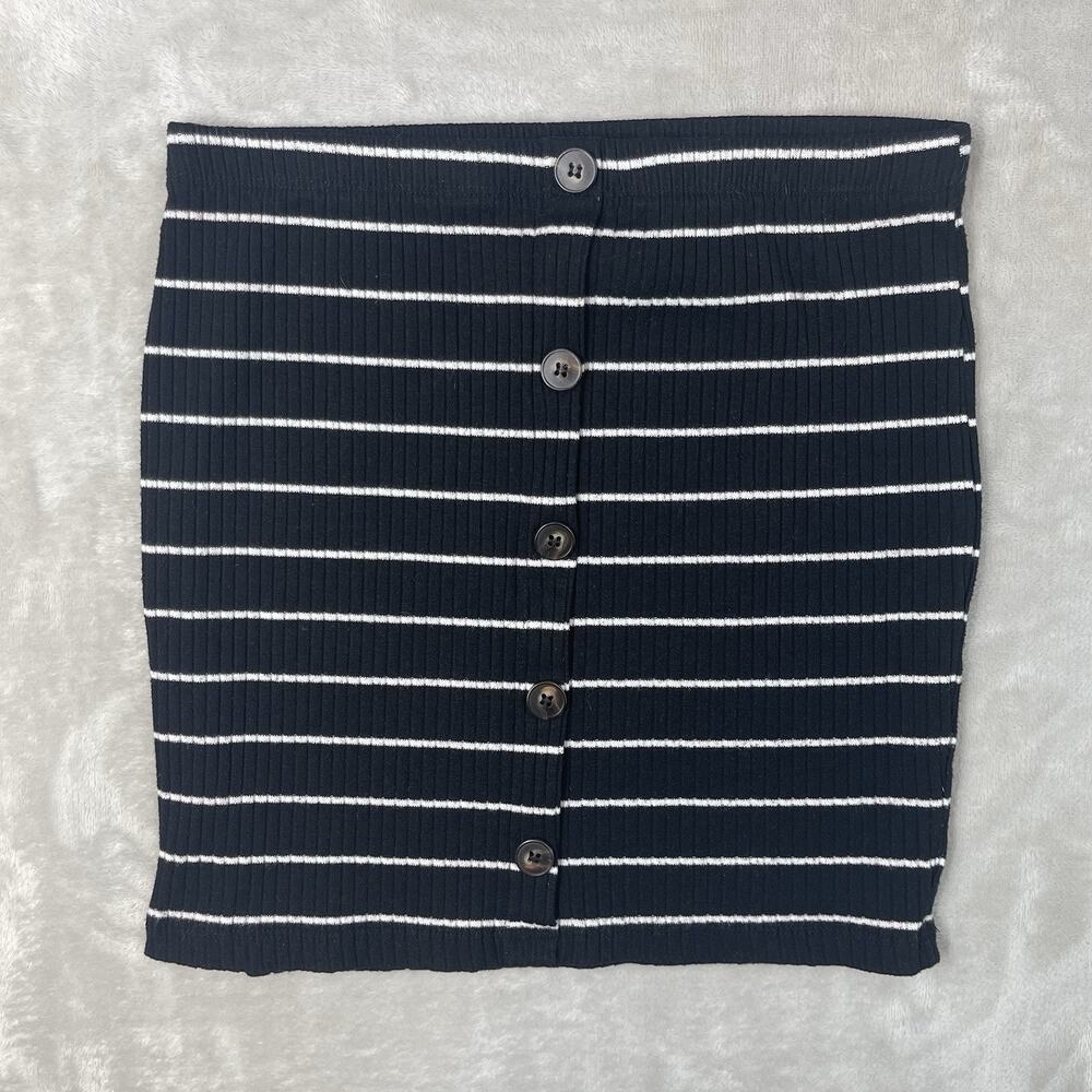 Forever 21 Striped Mini Skirt Size Small Small Retro Mod Dark Academia
